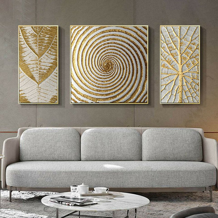 3Pcs (Small) Abstract Art Paintings Geometric Canvas Living Room Home Wall Modern Decor