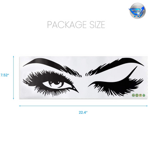 Wall Decals Lash Brows Beauty Salon Eyes Removable Sticker