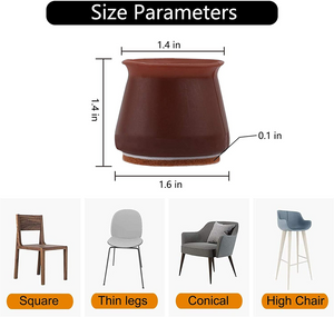 Chair Leg Protectors for Hardwood Floors, 36 Pack