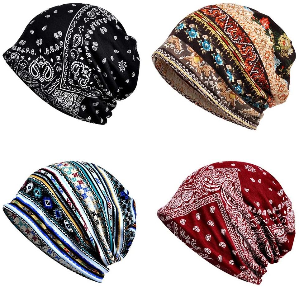 🔥SALE!!🔥 4 PCS Women Baggy Slouchy Beanie Hat
