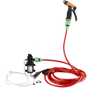 Electric Washer Pump Kit,12V Portable High Pressure Water Pump with 23.6" PVC Press...