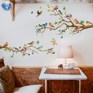 Birds on The Tree Branch Wall Sticker