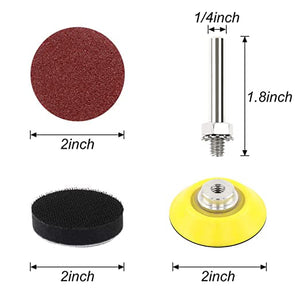 Sanding Discs Pad Kit Drill Grinder Rotary Tools Sander Sandpaper Grinding 300 pcs 2 Inches
