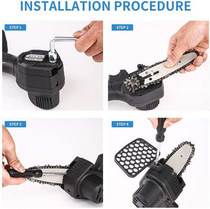 💥SPECIAL DISCOUNT❗❗Mini Chainsaw 4-Inch Cordless Electric Protable Chainsaw