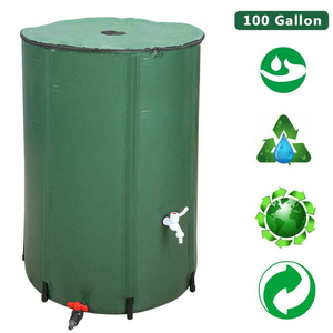100 Gallon Rain Barrel Folding Portable Water Collection Outdoor Collector Patio