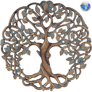 Tree of Life Wall Plaque Decorative Celtic Garden Art Sculpture