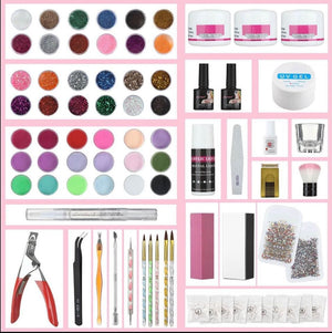 Acrylic Nail Kit with Everything,Nails Kit Acrylic Set for Acrylic Tips,Teamyo 42 in 1 Nail Acrylic