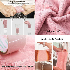 Super absorbent kitchen towels for drying dishes (10 Pack)