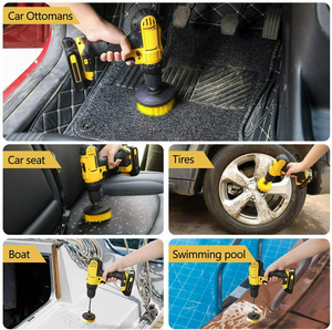 HOT SALE 🧼 3 Pack Drill Brush Attachment Cleaning Power Scrubber Brushes Set Kit Cleaner Tool