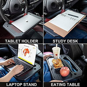 🚗 Steering Wheel Desk Laptop,iPad , Car Travel Table,Food Eating for Constant Travelers 🔥