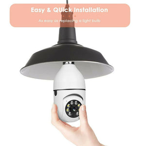 360° 1080P IP E27 Light Bulb Camera Wi-Fi IR Night Smart Home Wireless Security