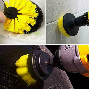 HOT SALE 🧼 3 Pack Drill Brush Attachment Cleaning Power Scrubber Brushes Set Kit Cleaner Tool