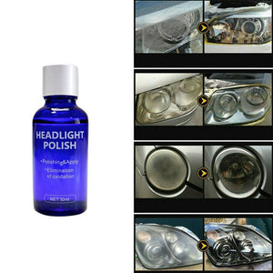 9H Headlight Cover Len Restorer Cleaner Repair Liquid Polish Car Accessories USA