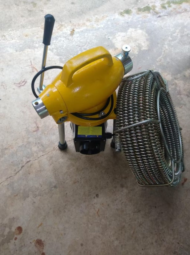 Drain Cleaning Auger Machine Sewer Snake Cleaner Pipe Declogger 66ft Cable **Brand New**