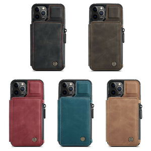 High Quality iPhone Leather Wallet Card Holder Stand Flip Case
