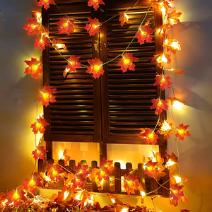 2 Pack Fall Decor Enlarged Maple Leaves Fall Lights