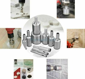 NEW 10 Pack Diamond Drill Bits for Glass Ceramic Tile Porcelain Hole Maker Saw Cutting Set