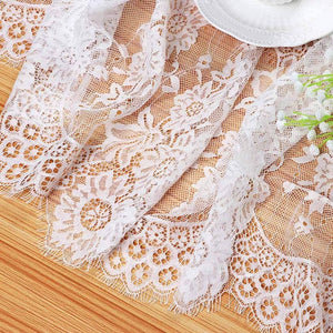 60 X120 Inch Classic White Wedding Lace Tablecloth Lace Tablecloth Overlay Vintage Embroidered