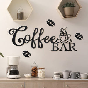 Metal Coffee Bar Sign