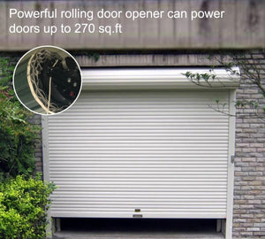 Automatic Roll Up Garage Door Opener Rolling Door Light Obstruction Overload Protection Remote New