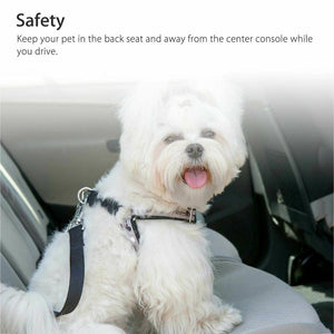2 Pack Cat Dog Pet Safety Seatbelt for Car Seat Belt Adjustable Harness Lead