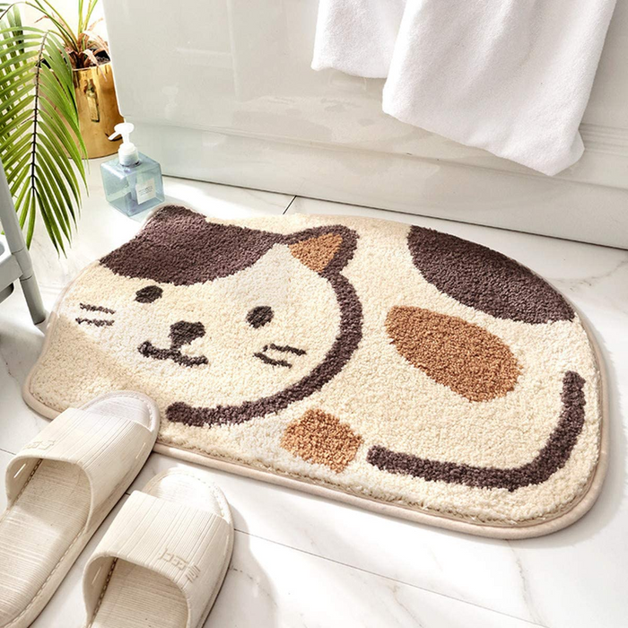 Adorable Design Cat-Picture Bath Mat