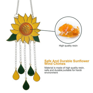 🌟LIMITED TIME SALE🌟Sunflower Wind Chimes Outdoor Yard Garden Home Decor Ornament Hanging Sun Catcher