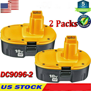 2-Pack 18 Volt 3.6Ah for Dewalt 18V XRP Battery DC9098 DC9099 DW9096 DC9096 US