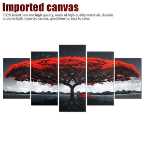 5Pcs Canvas Print Paintings Landscape Pictures Wall Art Modern Living Room Decor