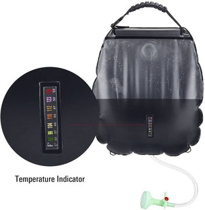 Solar Shower Bag, 5 gallons/20L Solar Heating Premium Camping Shower Bag Hot Water with Temperature 45°C