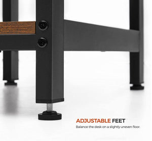 Brand New!! Computer Desk, 54-Inch L-Shaped Corner Desk, Writing Study Workstation with Shelves
