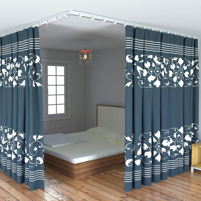 Curtain Track, Curved Curtain Rail, Flexible Ceiling Track for Curtains RoomDivider(9.8FT)