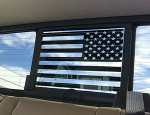 2019-2022 Chevy Silverado Sierra Back Middle Window American Flag