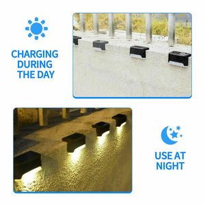 ✨💡8 pack New Solar LED Steps Lamps for Stairs💡✨