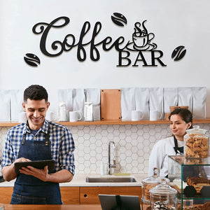 Metal Coffee Bar Sign
