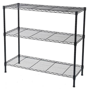 3Tier Metal Wire Shelving Rack,Shelf Garage,Adjustable Kitchen Organizer