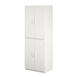 Pantry Cabinet | 4 Door Storage Pantry Cabinet Cupboard Organizer Tall Pantry Bedroom Storage