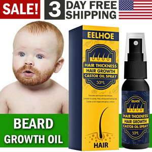 Beard Growth Oil Serum Fast Growing Beard Mustache Facial Hair Grooming for Men