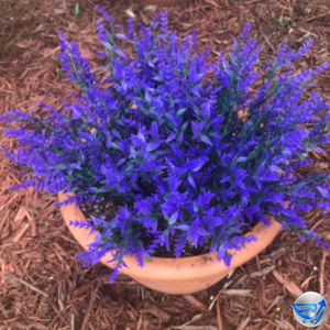 8 Bundles Outdoor Artificial Lavender Fake Flowers (Purple)