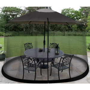 Clearance Sale !! Outdoor 9-Foot Umbrella Table Screen, Black