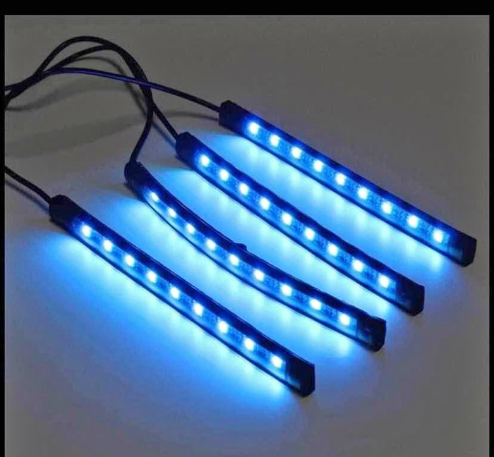 Car LED strip light + remote + 12V lighter plug Brand New in packaging waterproof LED light