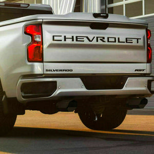 2019-2022 Chevrolet Silverado Black Tailgate Insert Letters Decal