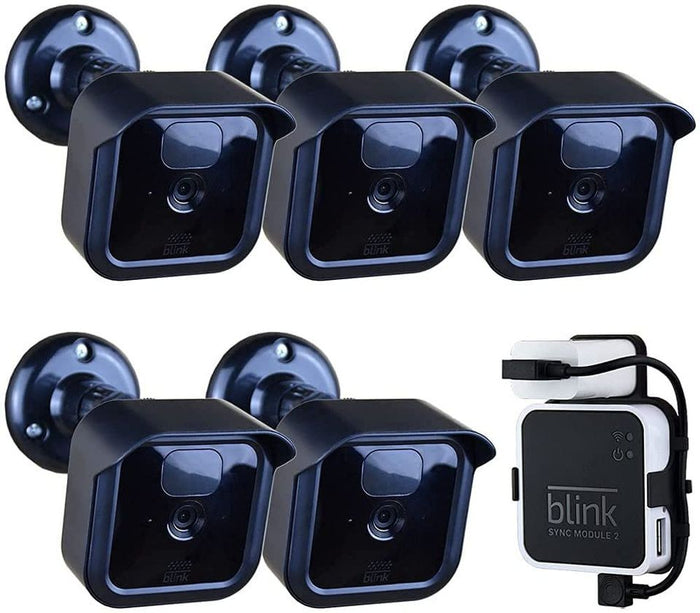 Blink Outdoor Camera Mount Bracket 5 Pack Full Weather Proof Housing/Mount with Blink Sync Module
