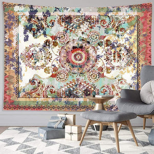 💥BEST SELLER ❗❗ Bohemian Decor Tapestry Floral Boho Mandala Wall Hanging Flowers Art for 51x 79