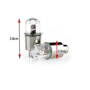 4PCS Car Auto Wheel Tire Tyre Air Valve Stem LED Light Caps Cover Accessories US