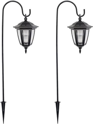 🔥LIMITED QUANTITY SALE🔥2 Pack 34 Inch Hanging Solar Lights Dual Use Shepherd Hook Lights with 2 Shepherd Hooks