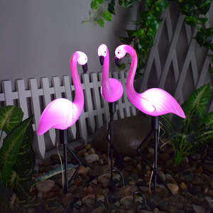 1 Pack Outdoor !! Solar Flamingo Light !! Garden Landscape Pathway Décor