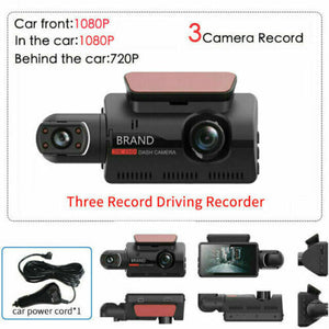 Dual Lens Car Dash Cam Video Recorder G-sensor 1080p Front And Rear Camera