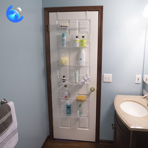 6-Tier Adjustable Pantry Shelves and Door Rack (White)