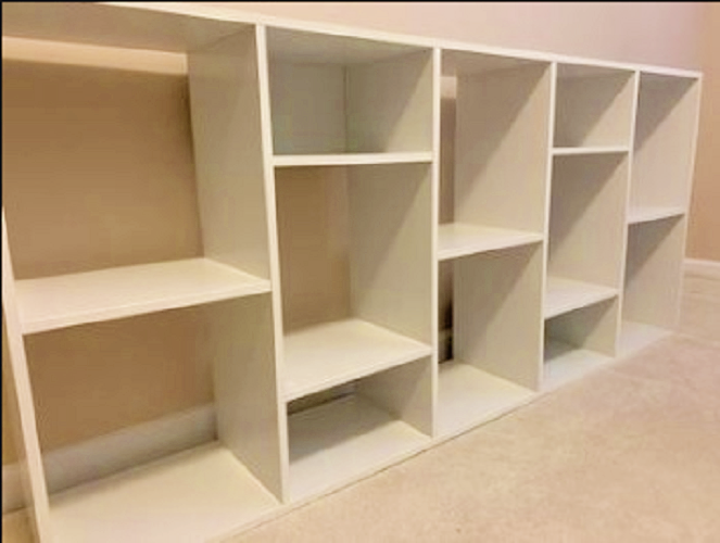 Shelf Storage Bookcase 12 Cube Square | Organizer Bookshelf Closet Shelves, White